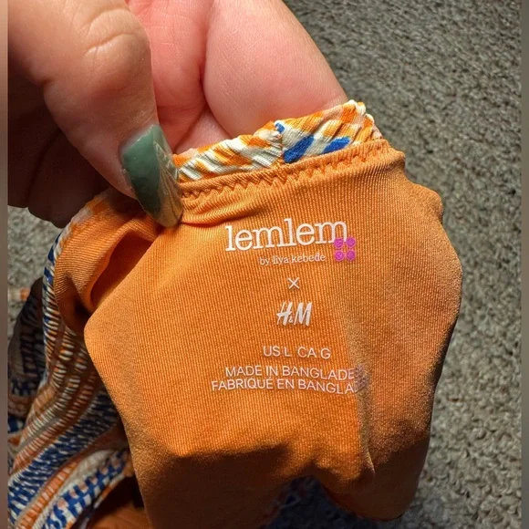 Lemlem x H&M One Piece Swimsuit sz L - Picture 3 of 3